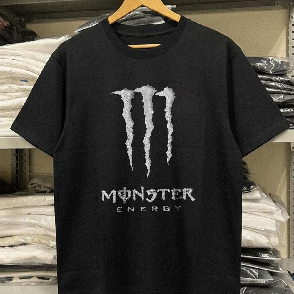 Black Monster Energy Cotton T-Shirt